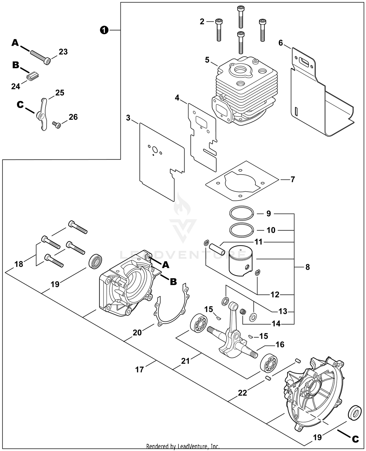Echo Short Block Assembly | SB1109 | PB-760