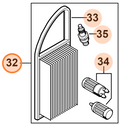 Stihl Service Kit | 4282 007 4101 | for BR 500, BR 550, BR 600, BR 700 | Air Filter, Spark Plug, Pickup Body
