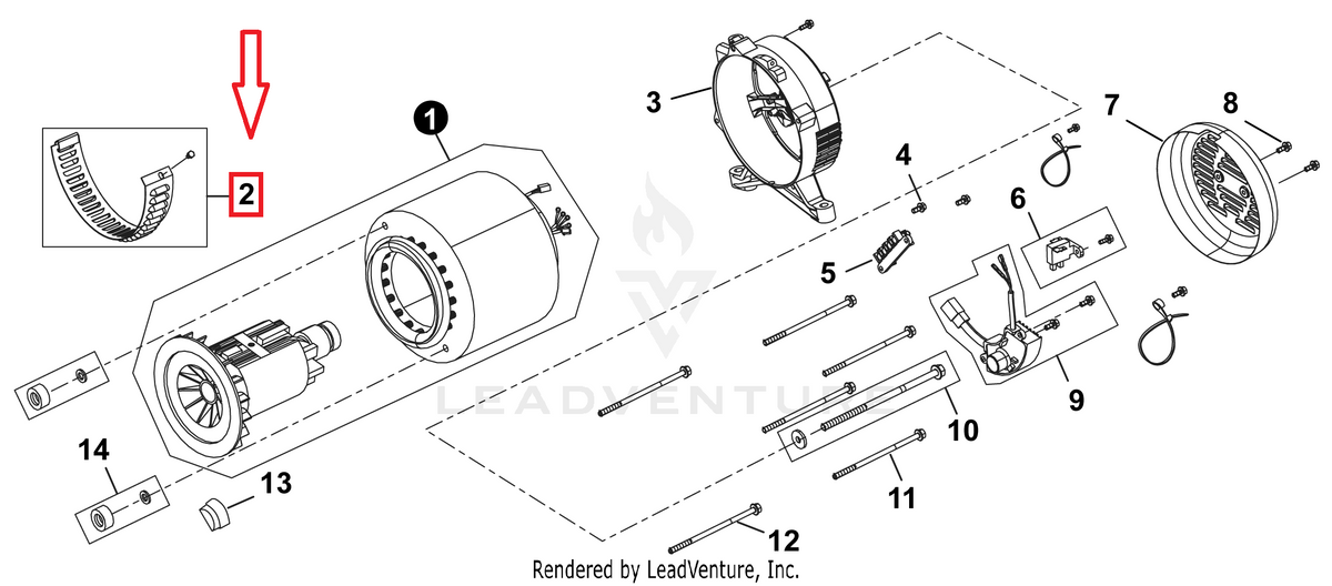 Echo Motor Shroud | YH479000480 | EG-10000