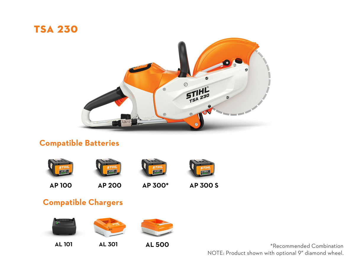 Stihl TSA 230 Battery Powered Concrete Cutter | Unit Only